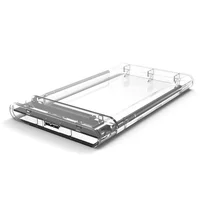 

2.5" Transparent 5Gbps USB3.0 to Sata3.0 HDD Case Tool Free Hard Drive Enclosure