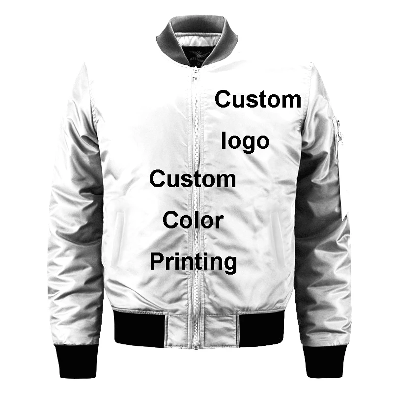 

Drop-shipping Custom Printed Bomber Jackets Coats To US, Customized