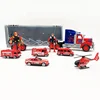 New arrivals special Diy model car truck container toy Carrier Toy Simulation Car Plastic toy transport Truck for children