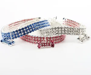Image of NEW Fashionable Supplies Pet Dog Collar Shining Rhinestone Collars for Dogs