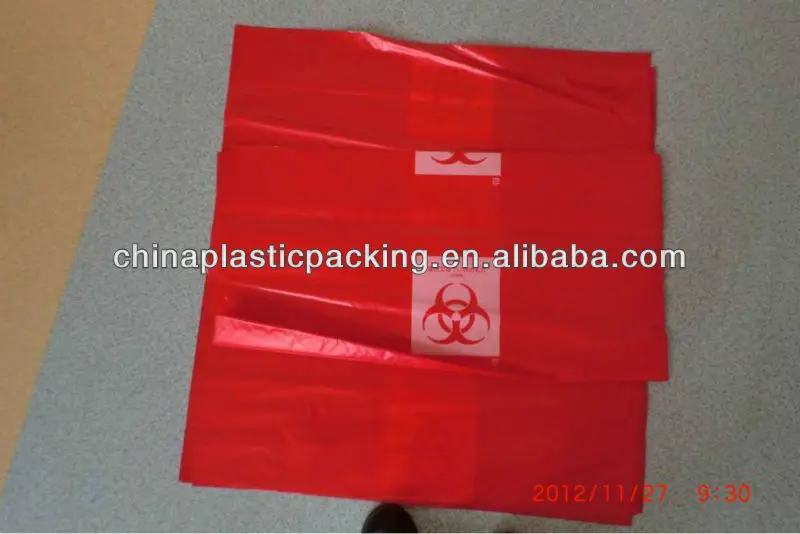 Pe Biohazard Bags Medical Waste Bag 0.15mm Plastic Medical Garbage Bag