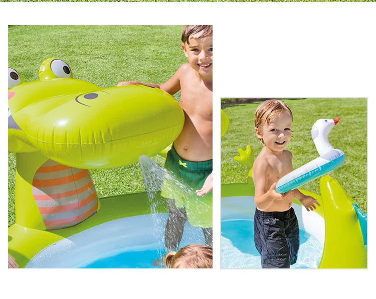 inflating intex pool