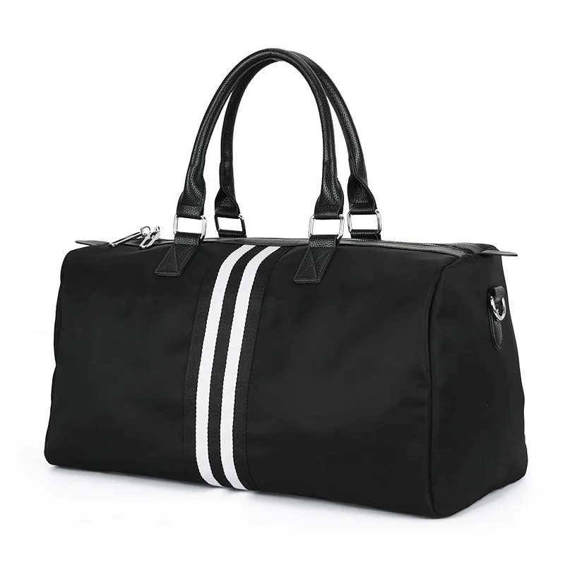 

multi-function custom logo backpack custom hard bottom duffle bag, Black