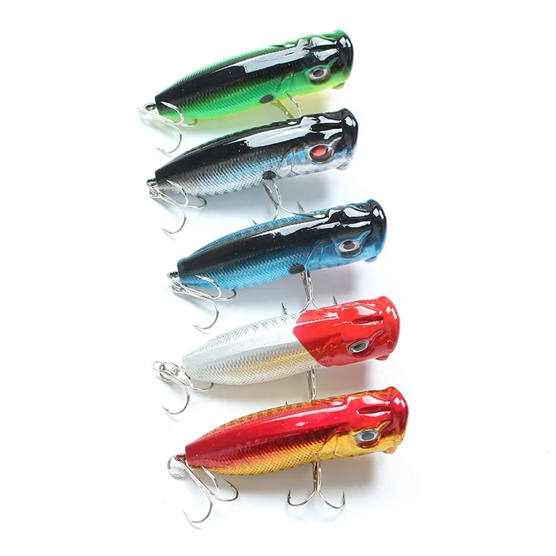 

fake fishing bait hard plastic lure popper lure, Five