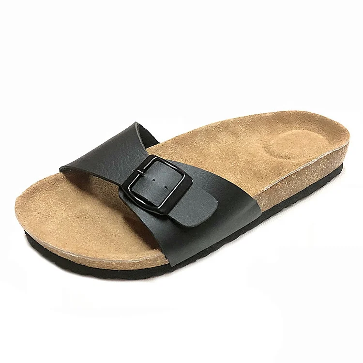 

Prime Quality Wholesale Summer Women Outdoor Slippers, Ladies Slide Sandals with leather insole cork midsole