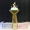 Wedding furniture gold bar and pub table stand