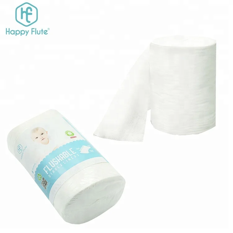 

Disposable bamboo diaper liner soft baby bamboo disposable Biodegradable Flushable bamboo terry liner, White