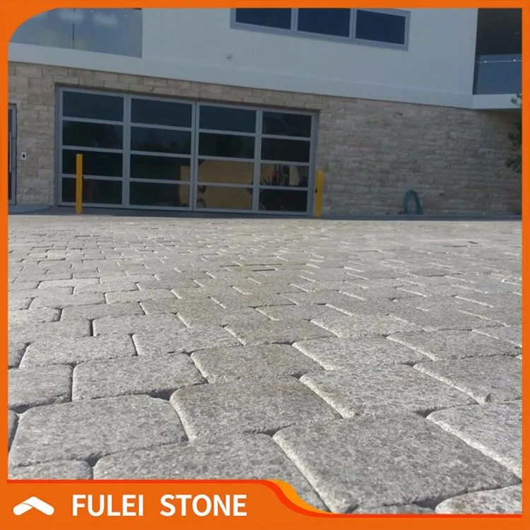 Natural outdoor cheap price flamed black basalt paving stone