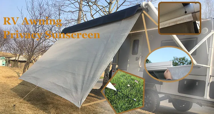 Sun Block Rv Rv Caravan Awning Sun Shade Privacy Screen: UV Sunblocker for Trailer ...