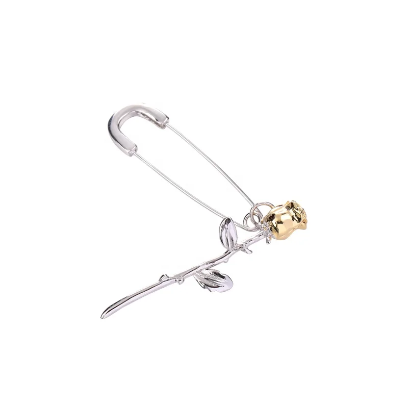 

E1727 New Trendy 2019 Two tone color Rose with thorns pin earrings by Moyu