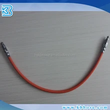 Оранжевый цвет SS плетеные спереди и сзади тормоза Нейлон pa мазута шланг линии 3.2*7.5 мм с M10 * 1 поворотный фитинг