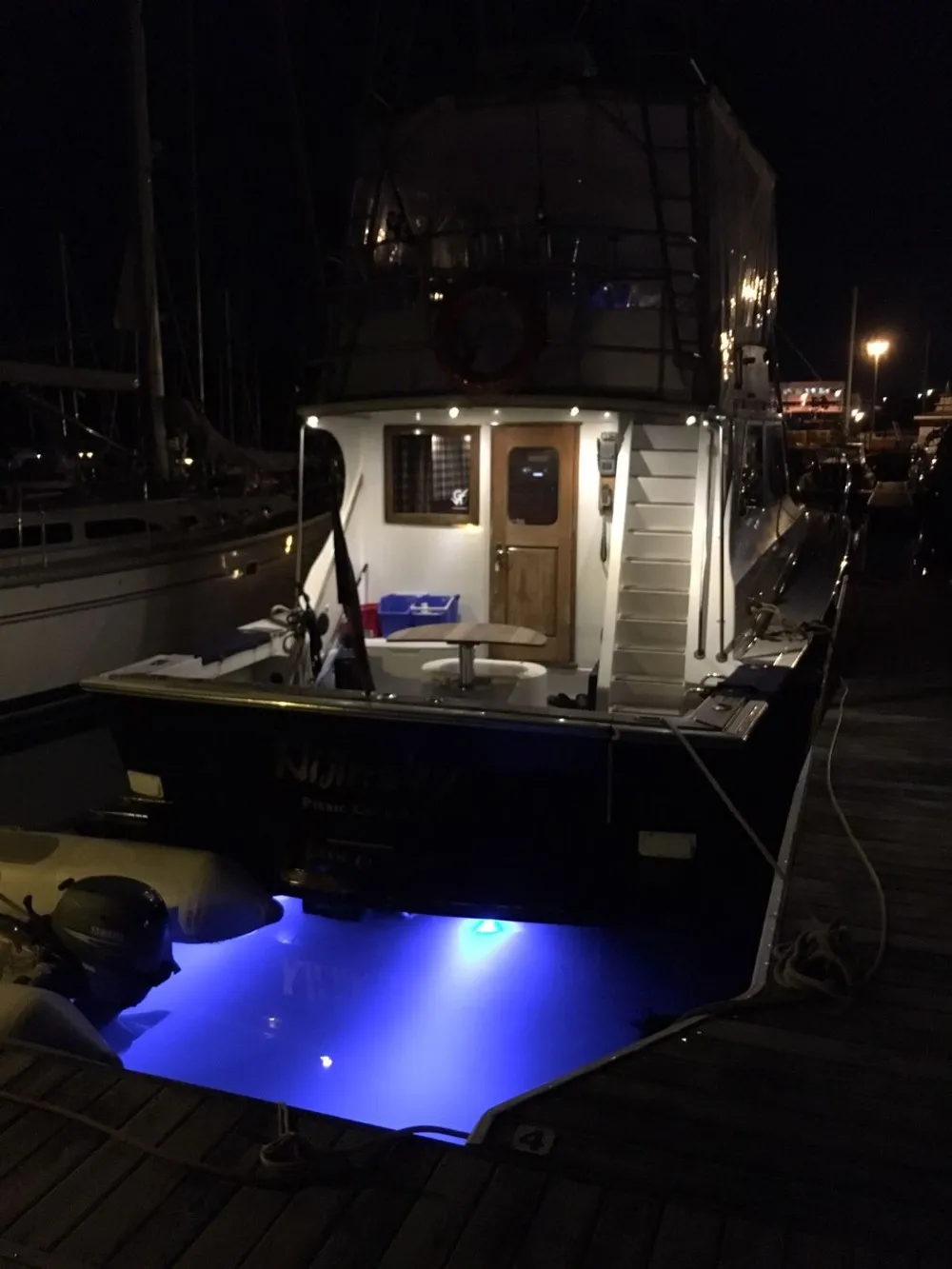 Ip68 Rgb Blue Underwater Pontoon Light Marine Led Light Boat Transom