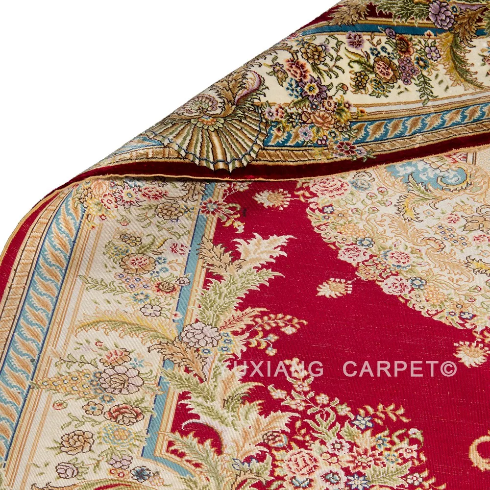 Expensive Handmade Persian Carpet For Meeting Room With 4x6ft Red