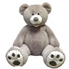 free sample 4.5Ft 53" EXTRA Large Teddy Bear XL Plush Toy GRAY GREY Giant Stuffed Animal 63'' Gaint Big large plush bear toy