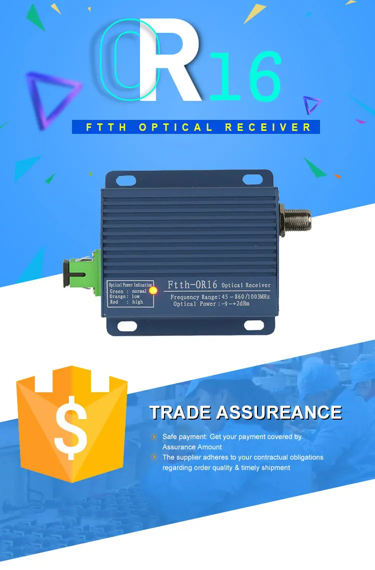 WSEE  ftth rf converter optical receiver  OR16
