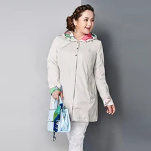 Astrid 2015 Women’s Coat High Quality Spring Autumn Trench Coat Slim Hooded Chain Big Size Fashion AY-1670