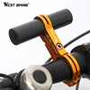 WEST BIKING Cycling Accessories Aluminum Carbon MTB Bike Lamp Bracket Holder for Light Multifunction Bike Handlebar Extender