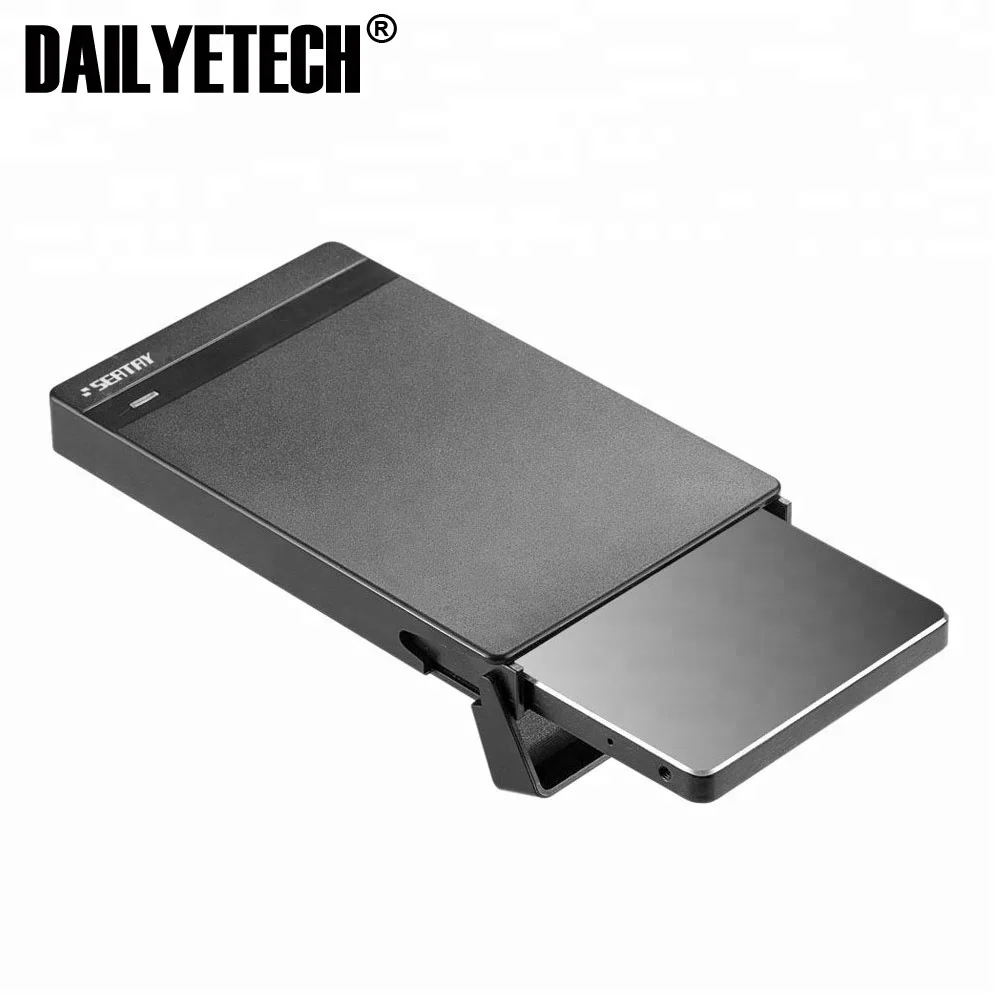 

DAILYETECH Tool free 2.5 HDD Enclosure 2.5 SATA 3 USB 3.0 SSD Enclosure External HDD Case, Black,white,blue