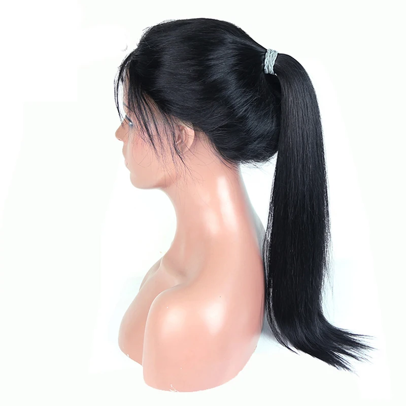 

Top Quality Virgin Brazilian Straight Human Hair Wigs Full Lace Human Hair Wigs With Baby Hair For Black Women, N/a