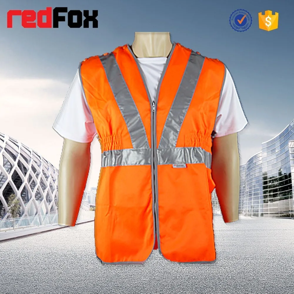 Hi Vis Orange Reflective Railroad Rough Safety Vest Buy Railroad