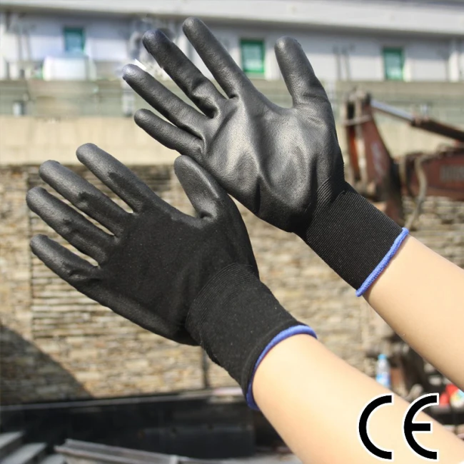 All Purpose Oil Change Glove With Black Pu Palm Coating Buy Oil