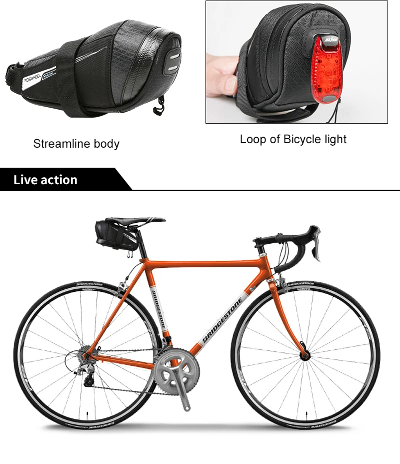 small under seat bike bag