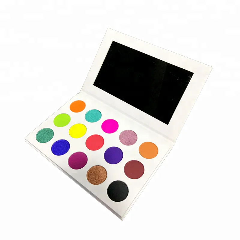 Cosmetic makeup 15 color wholesale glitter eyeshadow palette print your private label