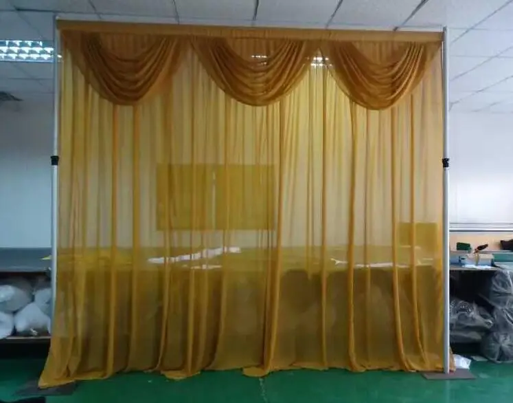 Telescopic Curtain Stand Portable Wedding Pipe Drape Pipe Used