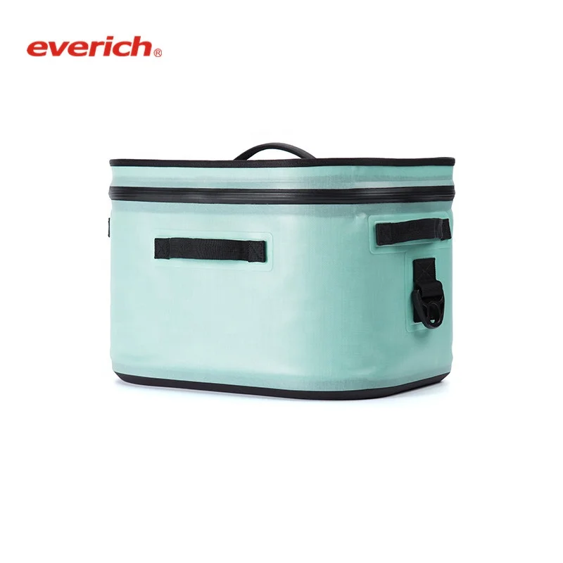 

Everich Nylon Fabric Insulated Beer Camping Coolers Rotomolded Ice Box Backpack Cooler Wholesale, Blue or customized color