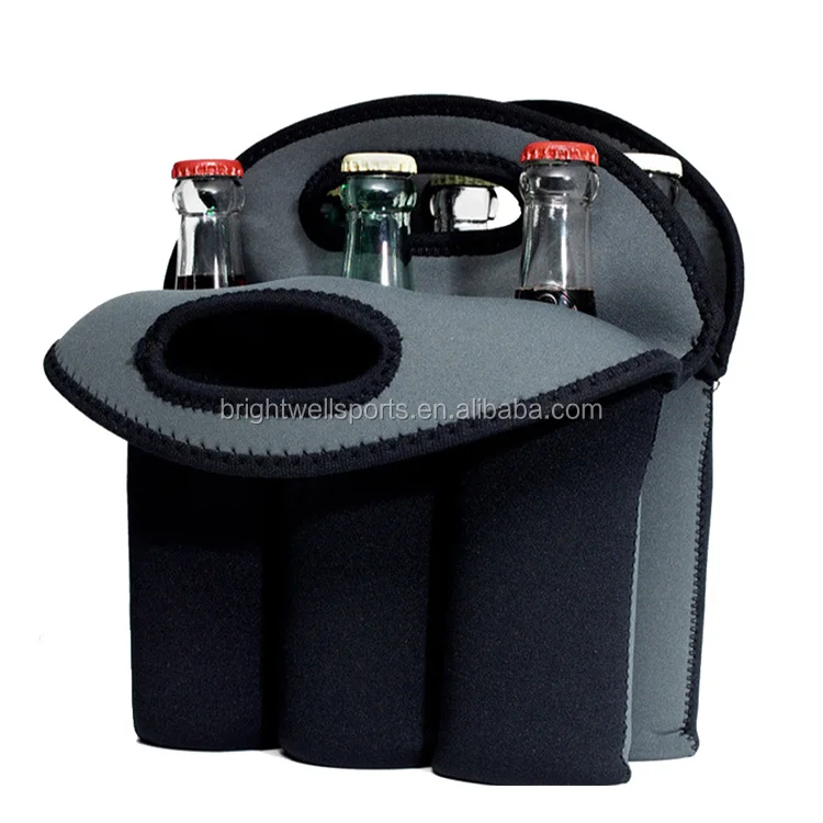 Wholesale Insulated Beer Cooler Bag Neoprene 6 Pack Wine Bottle Carrier