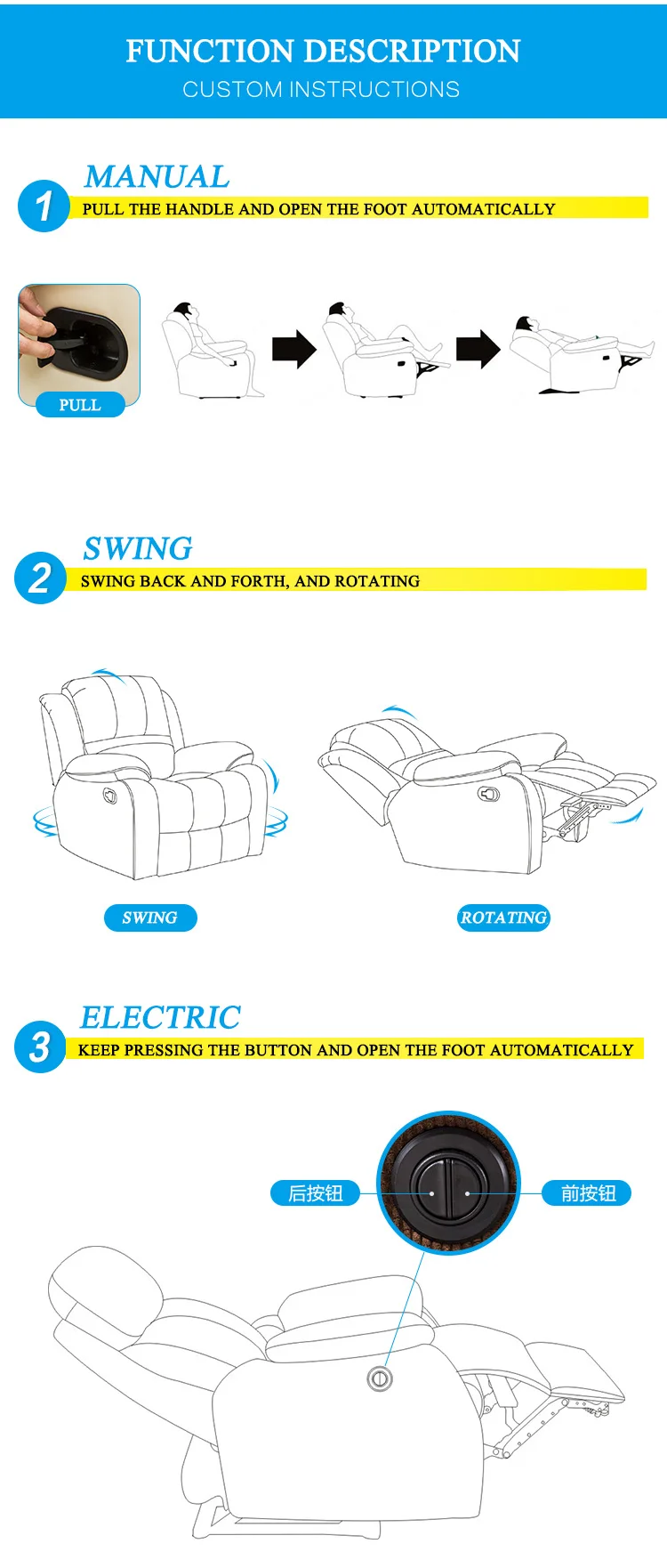 reclining sofa leather
