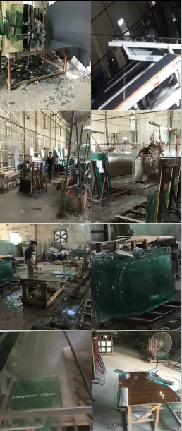 Grosir Manajer/eksekutif Meja Kantor Kaca Tempered 