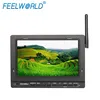 NEW! FEELWORLD 7" Wireless no bule screen FPV Monitor with 32ch PVR-758