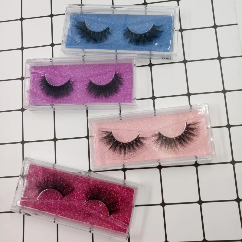 

Factory Bulk Price Supplied 3D Volume Strip Mink Eyelashes Regular 16mm Lashes