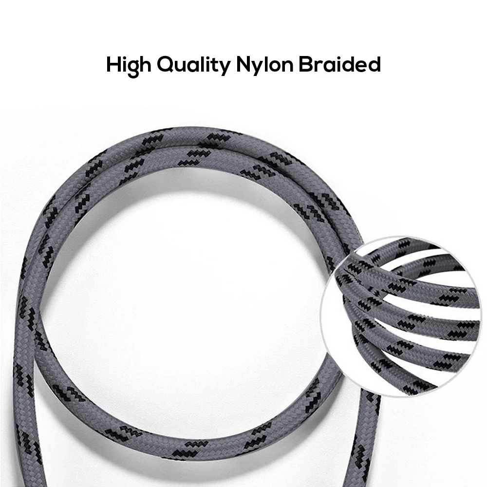 
Free Shipping TOPK AN09 1M Gold Plating Nylon Weave Micro USB Type C Charging Cable 