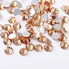 Wholesale Cheap Flat Back SS6 SS8 SS10 Colorful Round Shape Loose Rhinestones Non Hot Fix Rhinestone For Nail Art