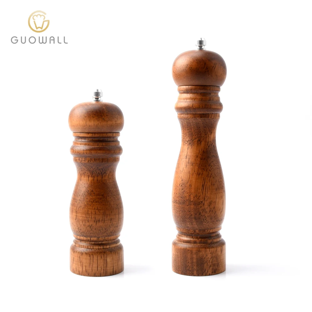 

6 Inch Oaken Wood Pepper Grinder