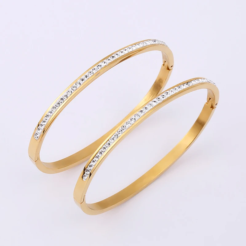

316L Stainless Steel Women Personalized Custom Cuff Bracelet Top Quality Wholesale, Steel, gold, rose gold