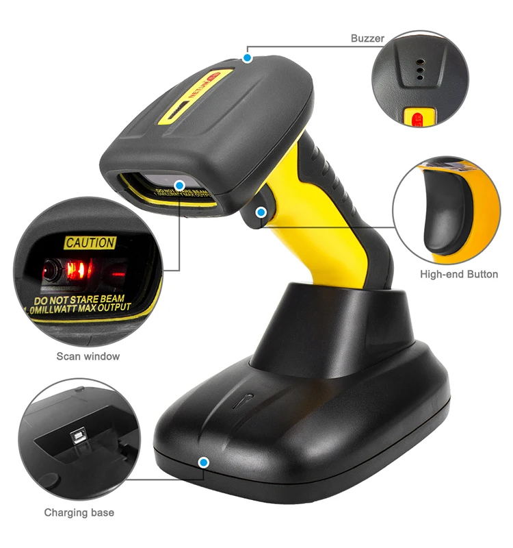 Netum Bt Ccd Barcode Scanner Supports Continuous Scan Reader 32bit