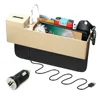 Car Seat Gap Organizer Crevice Box Storage Organizer Gap Pocket Phone 2 USB Ports Coins Caddy