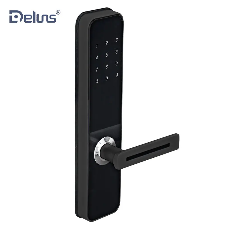 
smart phone ttlock app control bluetooth fingerprint password door lock for home airbnb office school hotel 