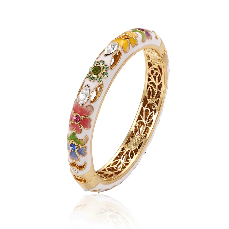 

bangle-177 xuping jewellery mix color fashion Gold Enamel Bangle Bracelet
