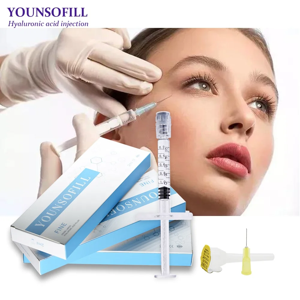 

Younsofill 1ml 2ml Hyaluronic Acid Injectable Dermal Filler for Remove Wrinkles