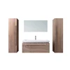 Modern class new design wood bathroom furniture bathroom cabinet vanity with LED mirror b