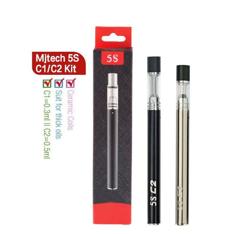 

phazertech 0.3/0.5ml 5S C1C2 disposable vape pen with cbd vape battery, Black/silver