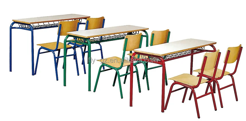 Cheap Elementary School Desk With Chairs Children Classroom