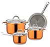 Hot selling and Popular stainless steel cookware set dinner set made in China
