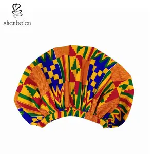 Image of Wholesale fashion african hair ankara print custom sleeping cap shower cap