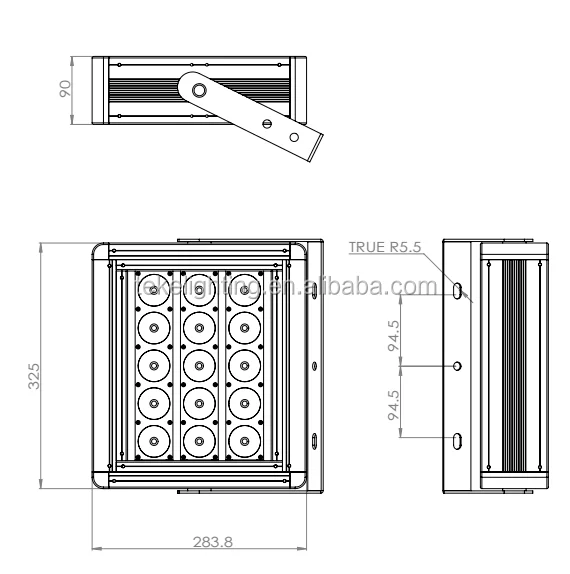 IP67 Aluminum lamp body Material 150w industrial outdoor led flood light