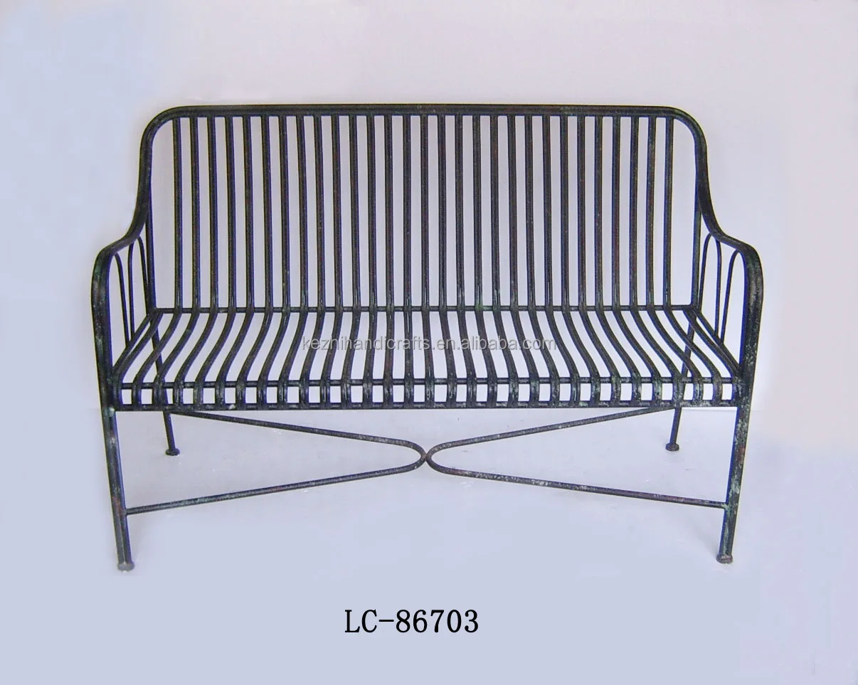 Handmade Matte Black Vintage Metal Garden Bench Buy Garden Bench